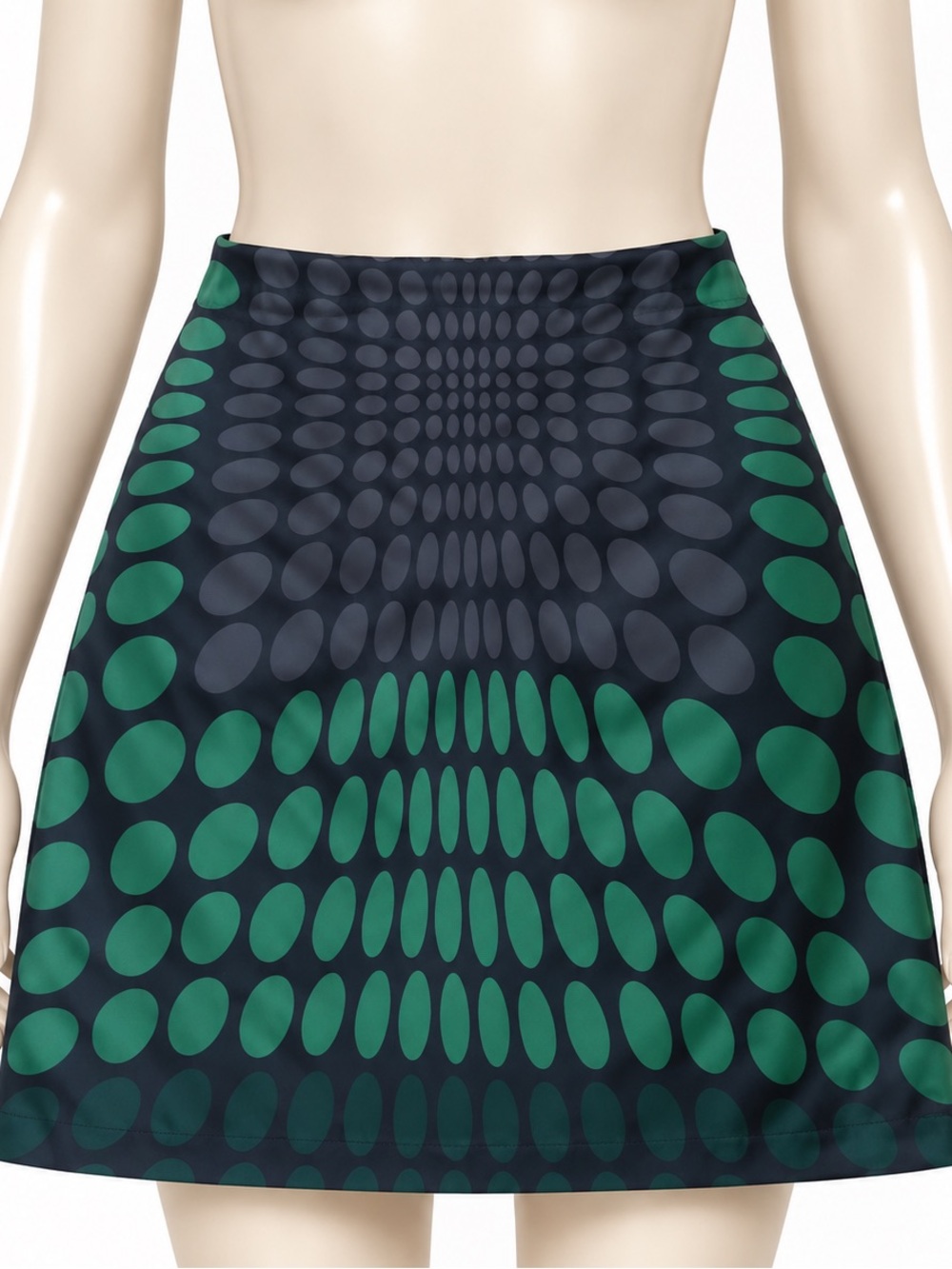 Maliparmi Italy Optical Dot Print Mini Skirt IT 44